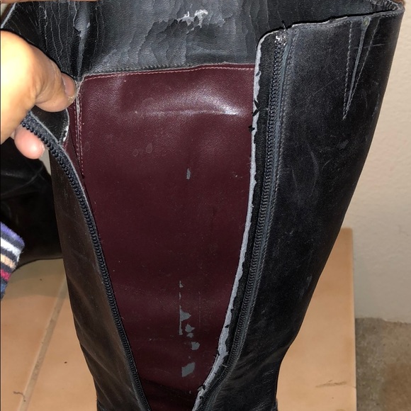 LUISA D’ORIO Italian Leather High Heel Tall Boot - Picture 5 of 9